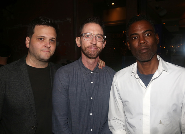 Director Derek DelGaudio, Neal Brennan and Chris Rock  Photo