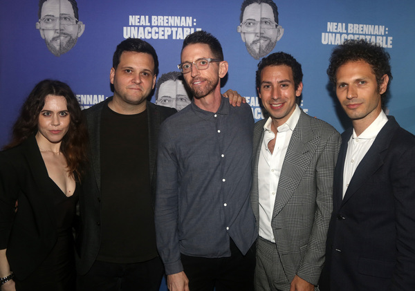 Producer Vanessa Lauren, Director Derek DelGaudio, Neal Brennan, Lighting Designer Ad Photo