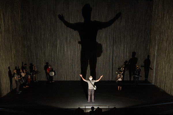 David Byrne and the company of American Utopia Photo