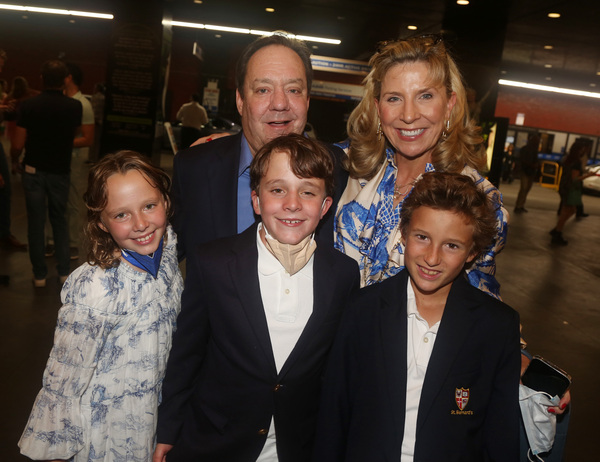 James Nederlander Jr., Margo Macnabb Nederlander and kids  Photo