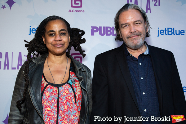 Photos: Ari'el Stachel, Reeve Carney, Eva Noblezada and More Attend the Public Theater 2021 Gala Image