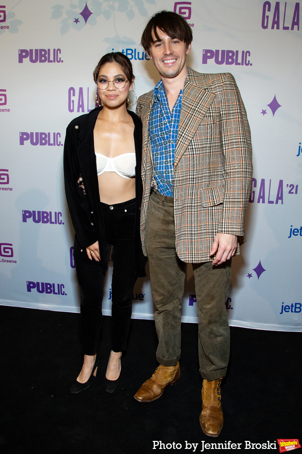 Photos: Ari'el Stachel, Reeve Carney, Eva Noblezada and More Attend the Public Theater 2021 Gala Image
