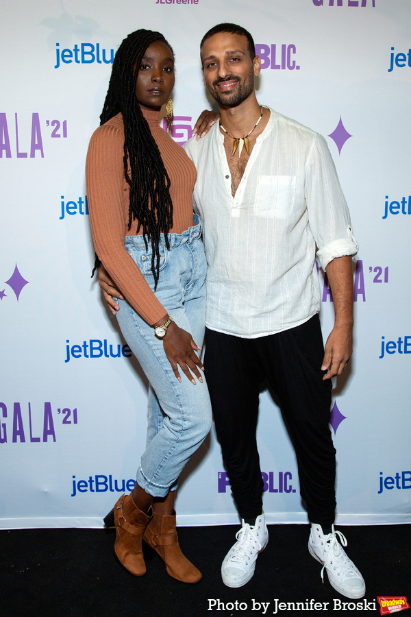 Photos: Ari'el Stachel, Reeve Carney, Eva Noblezada and More Attend the Public Theater 2021 Gala Image