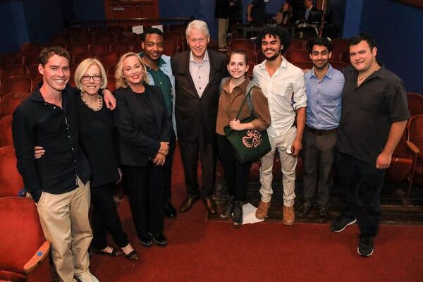 Cast and Playhouse members with President Bill Clinton Photo