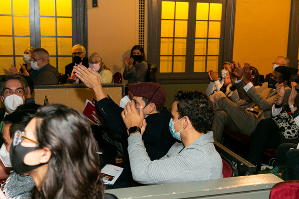 Photo 10: Audience ovation and Lin-Manuel Miranda.  Photo