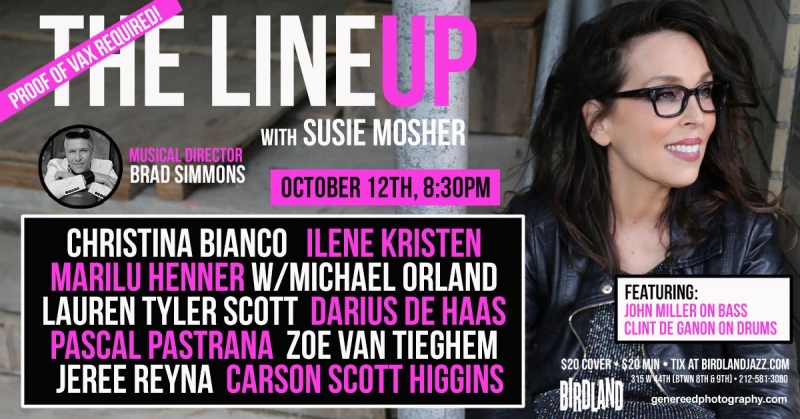 Photo Flash: Stewart Green Photo Flashes THE LINEUP WITH SUSIE MOSHER at Birdland Theater On October 5th Image