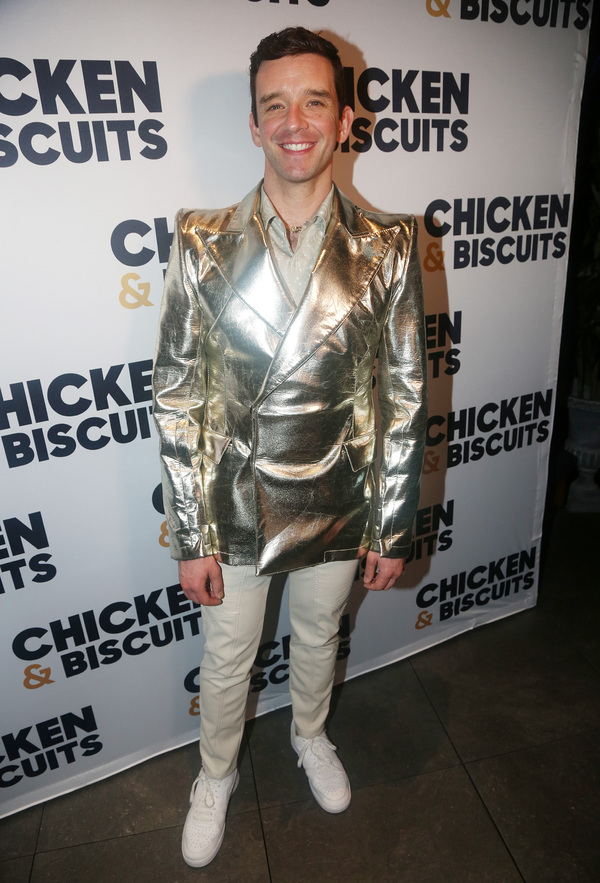 NEW YORK, NEW YORK - OCTOBER 10: Michael Urie poses at the opening night party for th Photo