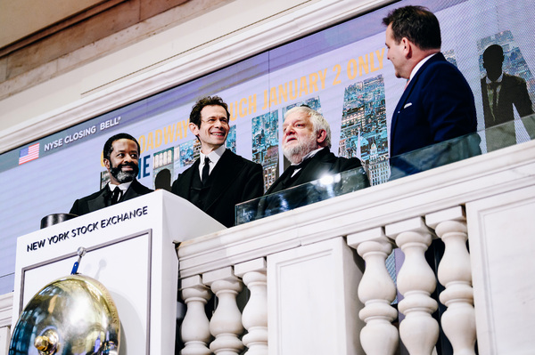 Photos: THE LEHMAN TRILOGY Cast Members Ring the Closing Bell at the New York Stock Exchange Image