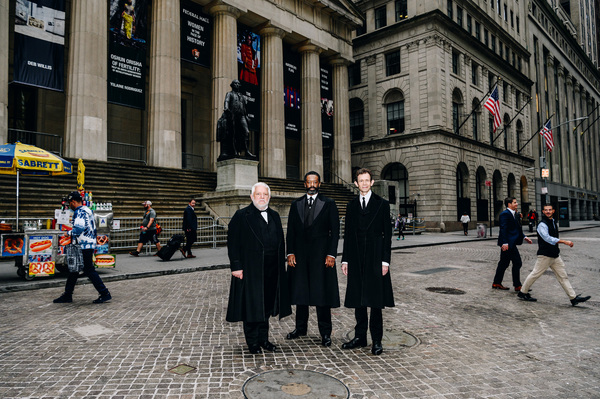 Photos: THE LEHMAN TRILOGY Cast Members Ring the Closing Bell at the New York Stock Exchange Image