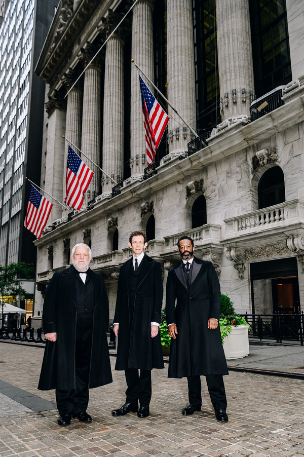 Photos: THE LEHMAN TRILOGY Cast Members Ring the Closing Bell at the New York Stock Exchange Image