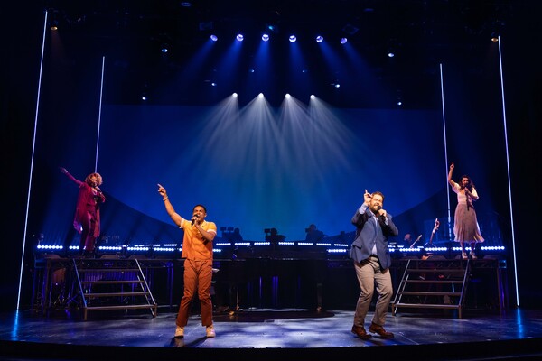 Carolee  Carmello, Roman Banks, Andrew Kober, and Mia Pinero Photo