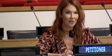 Nobel Peace Prize-Nominated Cynthia Basinet Highlights Media Abuse To The United Nations O Photo