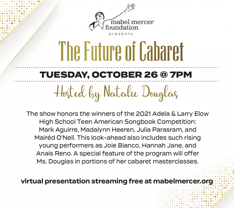 Mabel Mercer Foundation Gears Up For CABARET CONVENTION October 25 - 27 Image