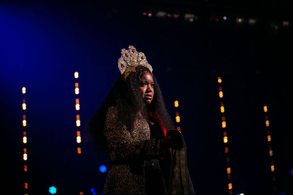Whitney White (Woman) as Queen in Macbeth In Stride Photo