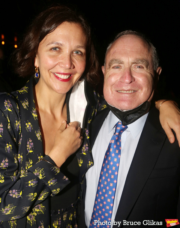 Maggie Gyllenhaal and Artistic Director/CEO of Roundabout Theater Company Todd Haimes Photo