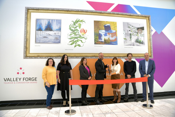 Photos: Go Inside the Ribbon Cutting Of the First Ever Arts Montco Wall At King Of Prussia Mall  Image