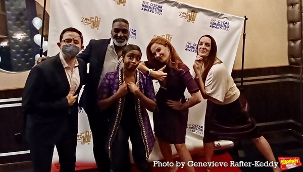 Santino Fontana, Norm Lewis, Montego Glover, Sierra Boggess and Julia Murney Photo