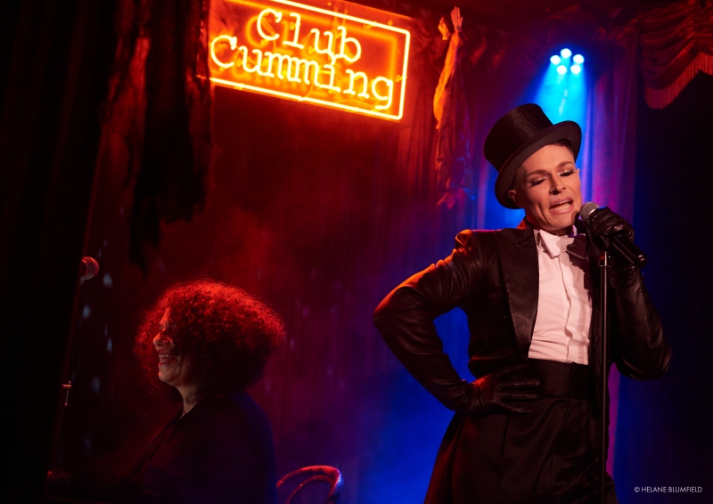 Photo Flash: Artists Meld Mediums When Helane Blumfield Shoots Kim David Smith's MOSTLY MARLENE at Club Cumming  Image