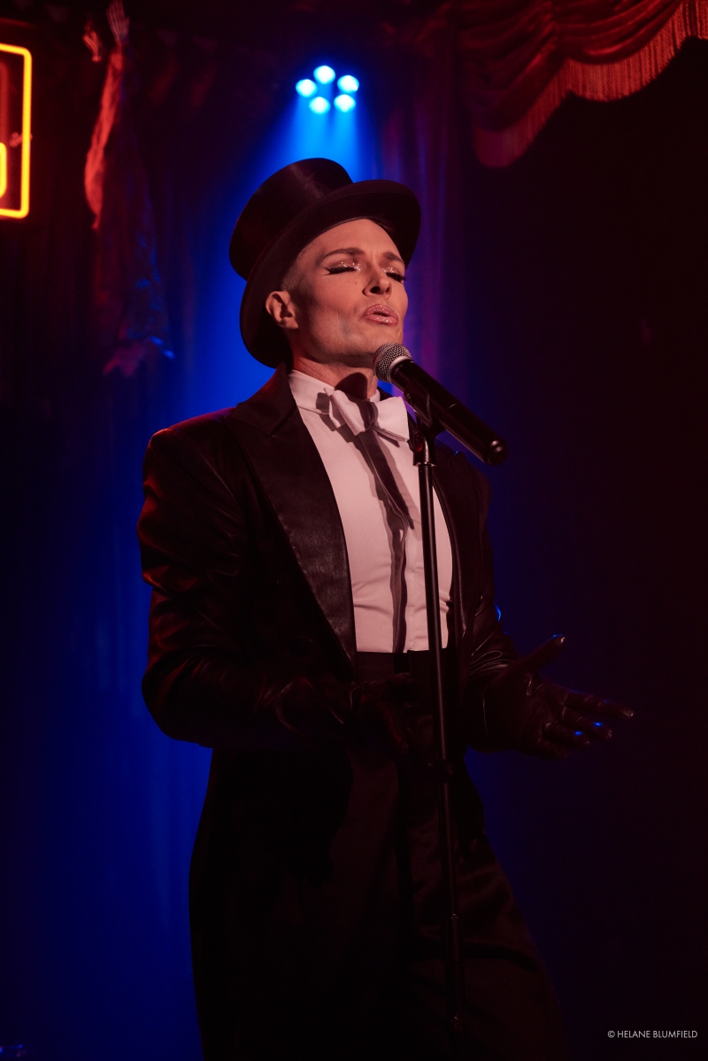 Photo Flash: Artists Meld Mediums When Helane Blumfield Shoots Kim David Smith's MOSTLY MARLENE at Club Cumming Image
