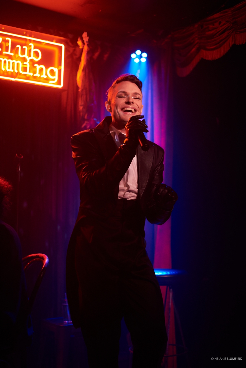 Photo Flash: Artists Meld Mediums When Helane Blumfield Shoots Kim David Smith's MOSTLY MARLENE at Club Cumming Image