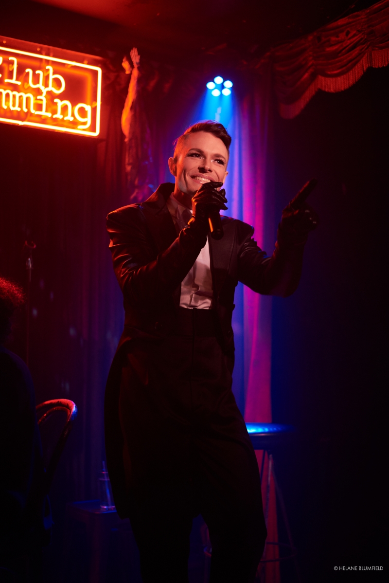 Photo Flash: Artists Meld Mediums When Helane Blumfield Shoots Kim David Smith's MOSTLY MARLENE at Club Cumming Image