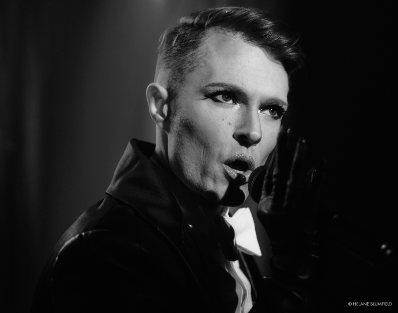 Photo Flash: Artists Meld Mediums When Helane Blumfield Shoots Kim David Smith's MOSTLY MARLENE at Club Cumming Image