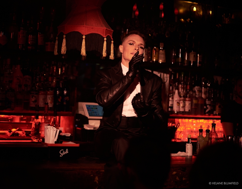 Photo Flash: Artists Meld Mediums When Helane Blumfield Shoots Kim David Smith's MOSTLY MARLENE at Club Cumming Image