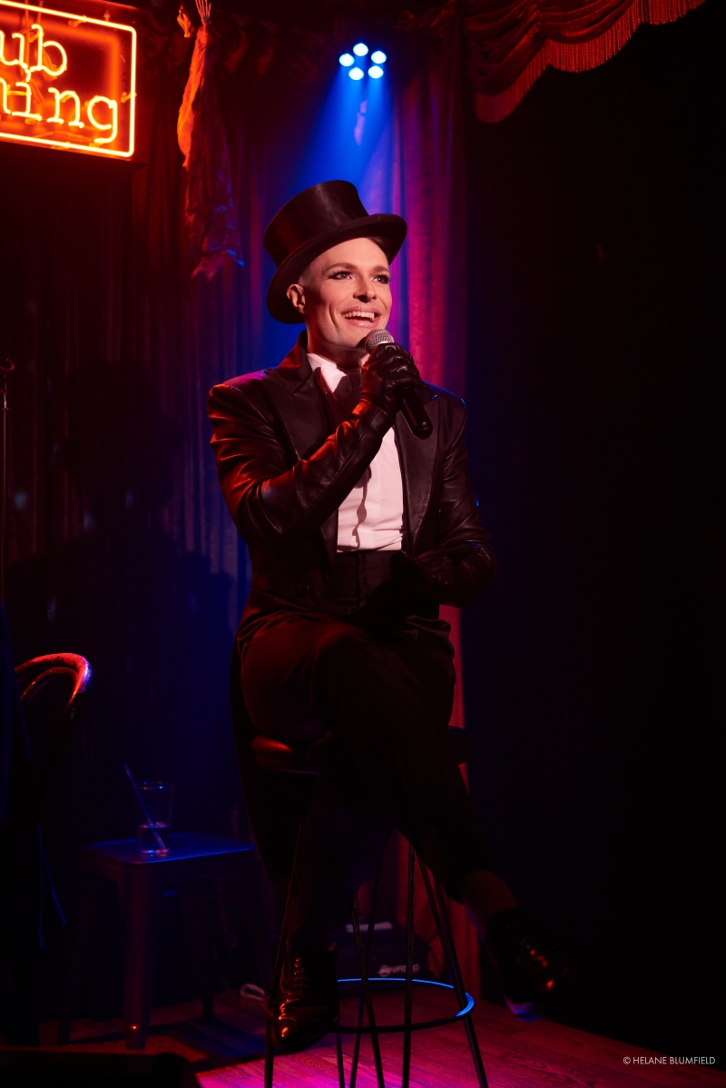 Photo Flash: Artists Meld Mediums When Helane Blumfield Shoots Kim David Smith's MOSTLY MARLENE at Club Cumming Image