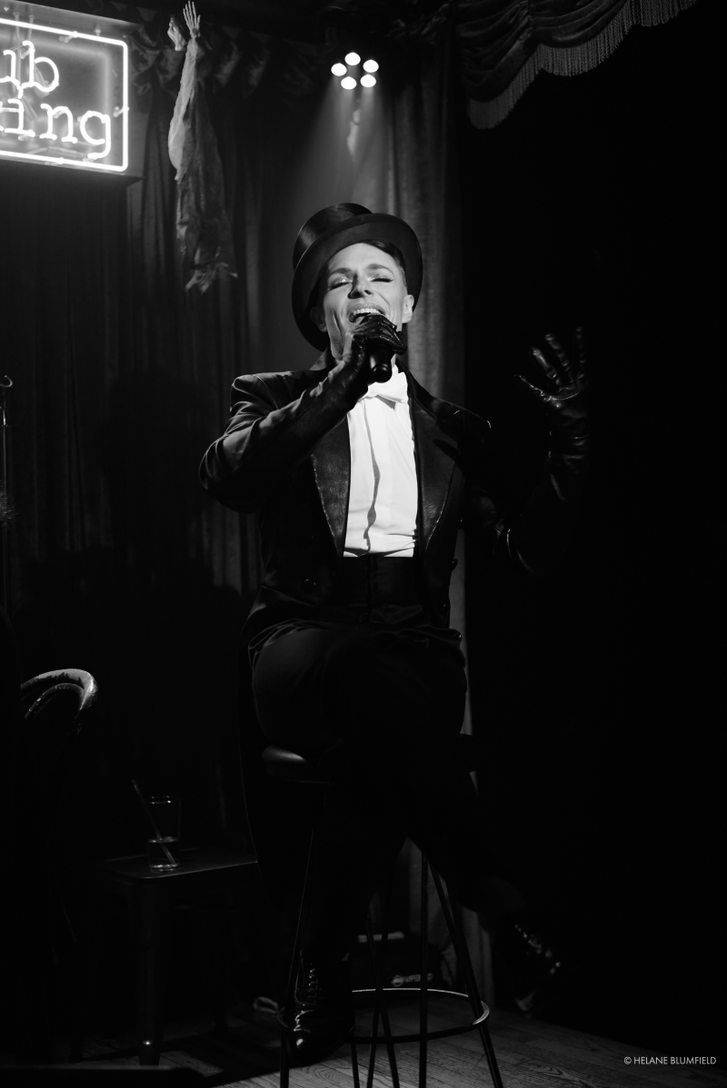 Photo Flash: Artists Meld Mediums When Helane Blumfield Shoots Kim David Smith's MOSTLY MARLENE at Club Cumming Image