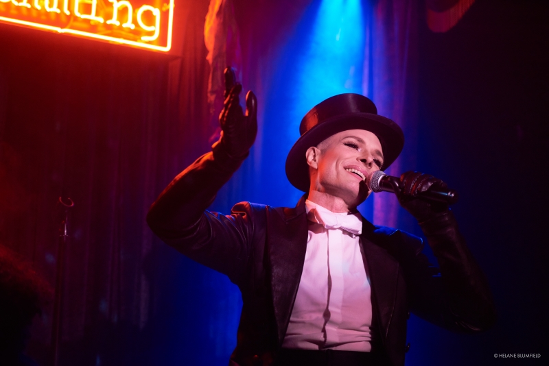 Photo Flash: Artists Meld Mediums When Helane Blumfield Shoots Kim David Smith's MOSTLY MARLENE at Club Cumming  Image