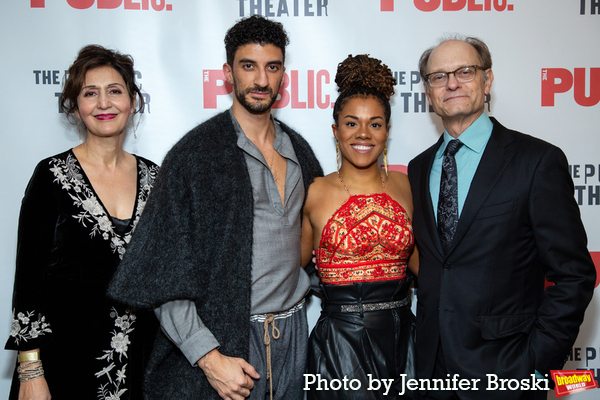 Jacqueline Antaramian, Ahmad Maksoud, Alysha Deslorieux, David Hyde Pierce at 