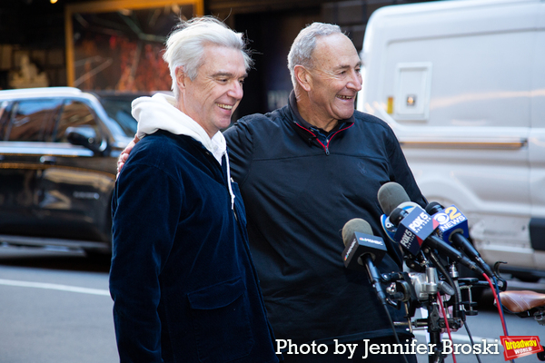 Photos: Senator Chuck Schumer Joins David Byrne for a Bike Ride to AMERICAN UTOPIA Image