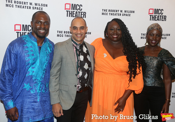 Gbenga Akinnagbe, Director Shaheem Ali, Playwright Jocelyn Bioh and Lupita Nyong'o Photo