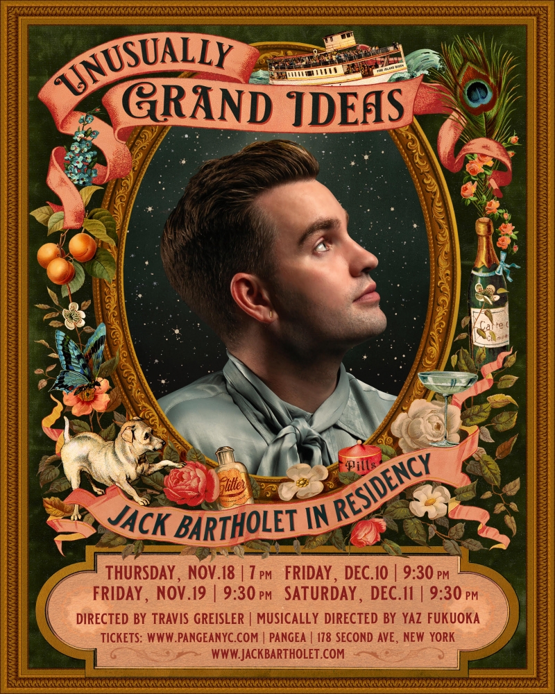 UNUSUALLY GRAND IDEAS Puts Jack Bartholet in Residency at Pangea Beginning November 18th  Image