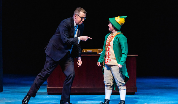 Brent Teclaw as Walter and Sayer Keeley as Buddy in Stages Theatre Company''s Elf the Photo