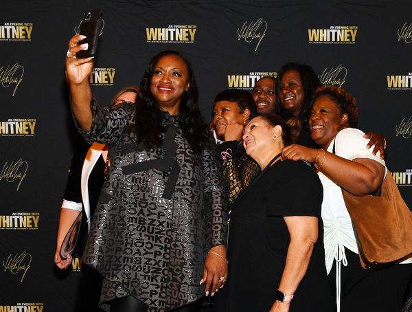 LAS VEGAS, NEVADA - NOVEMBER 14:  Pat Houston takes a selfie with fans at An Evening  Photo