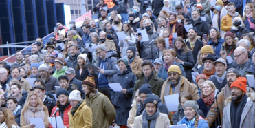 VIDEO: Broadway Sings in Times Square to Honor Stephen Sondheim Photo