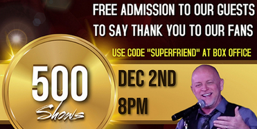Delirious Comedy Club to Offer Free Admission To Fans To Celebrate 500th Show Photo