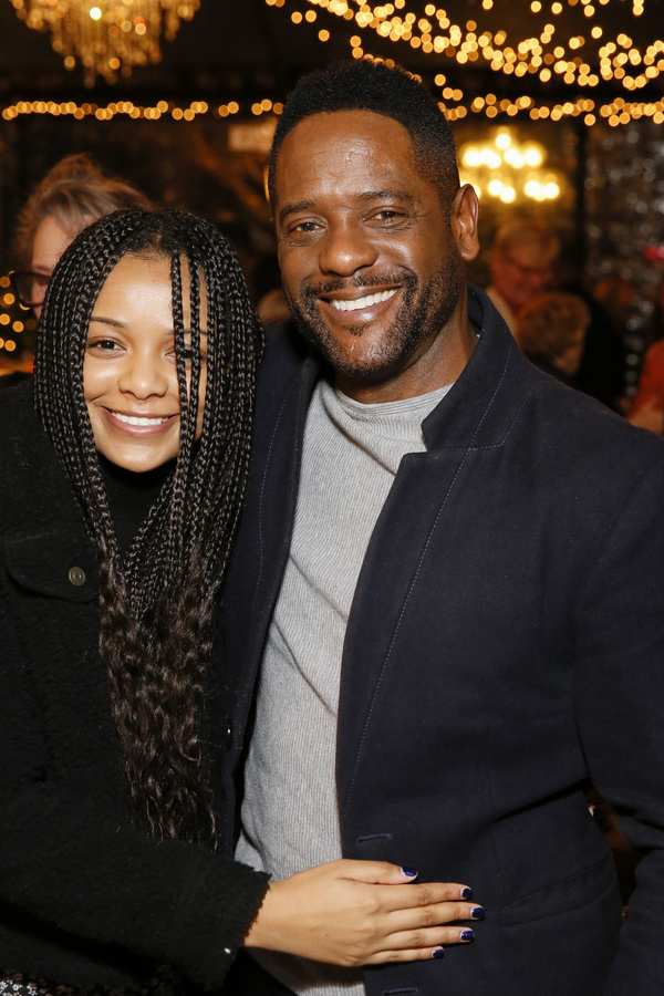 From left, Brielle Underwood and actor Blair Underwood pose before the opening night  Photo