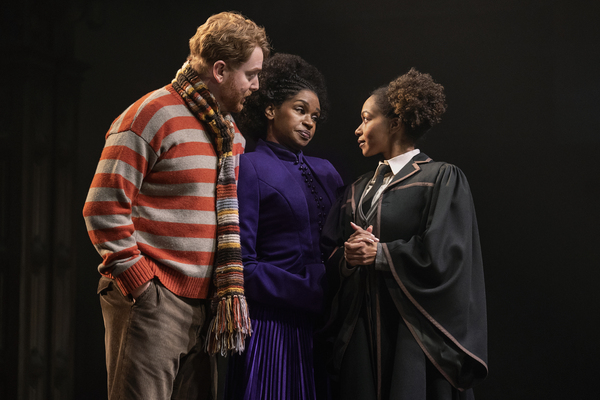 David Abeles as Ron Weasley, Jenny Jules as Hermione Granger and Nadia Brown as Rose  Photo
