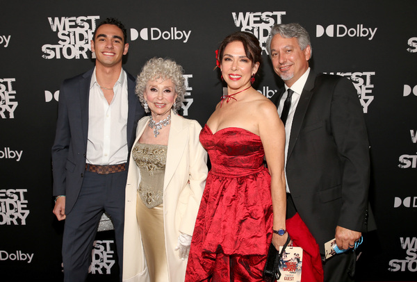 Rita Moreno (second from L), Fernanda Luisa Gordon (second from R), and guests  Photo