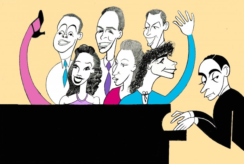 Ken Fallin Draws the Stage - CHEEK TO CHEEK Image