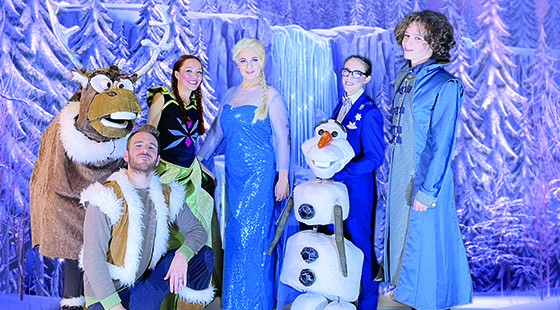 il cast di Frozen Disney Cinema Live