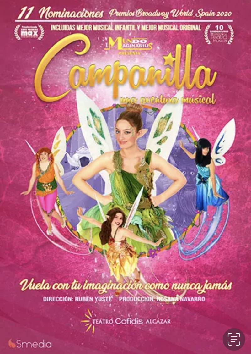 CAMPANILLA, UNA AVENTURA MUSICAL se estrena este sábado en Madrid 