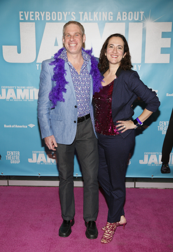 From left, Josh Clapper and Center Theatre Group Managing Director/CEO Meghan Pressma Photo