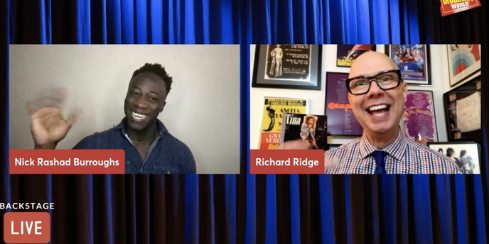 VIDEO: TINA's Nick Rashad Burroughs Visits Backstage with Richard Ridge Video