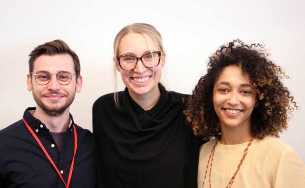 (L to R) Joseph Hayward (Associate Director), Emily Maltby (director), and Becca Fox  Photo