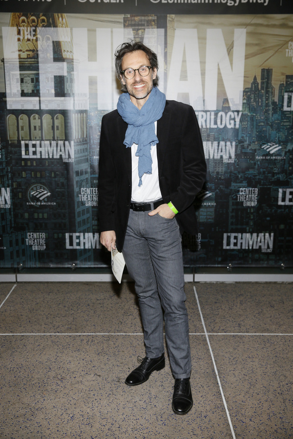 Actor Henri Lubatti arrives for the opening night performance of ?The Lehman Trilogy? Photo