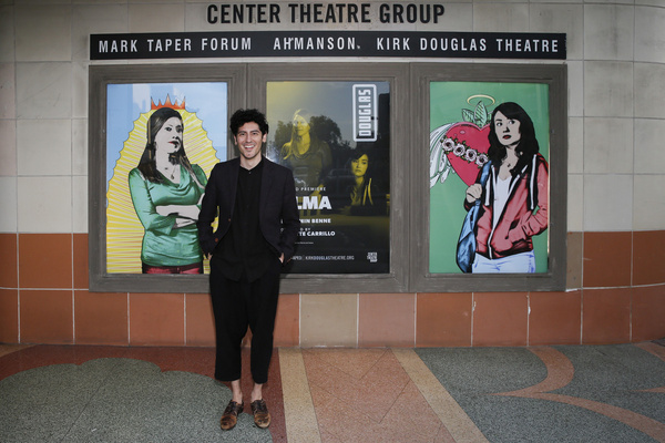 Playwright Benjamin Benne arrives for the world premiere of ?Alma? at Center Theatre  Photo