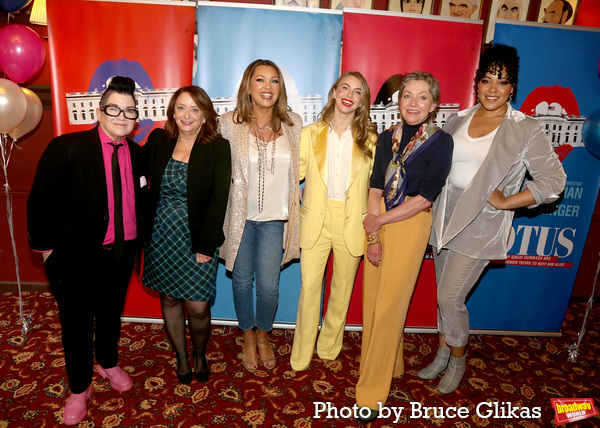 Photos: The Cast of POTUS: OR BEHIND EVERY GREAT DUMBASS ARE SEVEN WOMEN TRYING TO KEEP HIM ALIVE Meets the Press Image